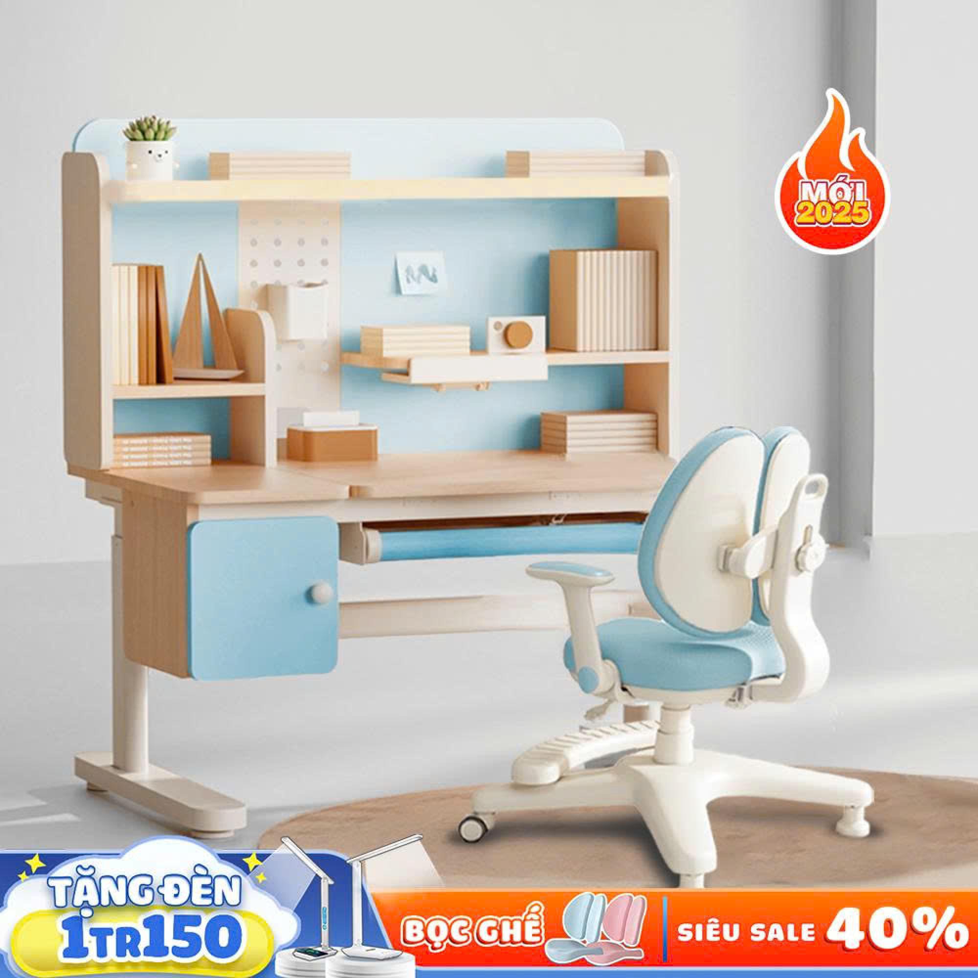 Bộ Bàn Ghế Thông Minh Chống Gù Chống Cận TOPSBAN & Ghế FAN02